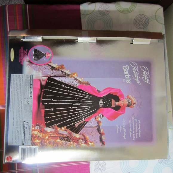 VINTAGE-1998-COLLECTIABLE-MATTELL-HAPPY HOLIDAYS/HALLMARK KEEPSAKE BARBIE DOLL - Picture 5 of 9